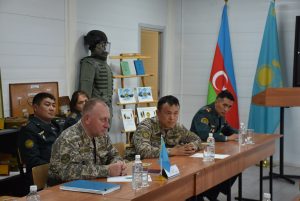 Подробнее о статье В Военный институт Сухопутных войск имени Сагадата Нурмагамбетова прибыла делегация Главного управления инженерных войск министерства обороны Республики Азербайджан.